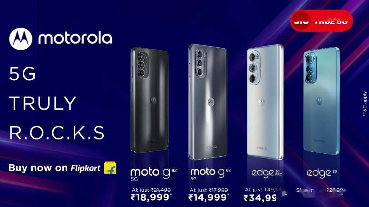 华为手机网络智能切换:摩托罗拉宣布印度版 10 款智能手机启用支持 Jio 5G 网络